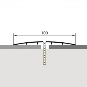 Порог Русский профиль 100 мм Серебро матовое 1.35 м. Изображение - 3