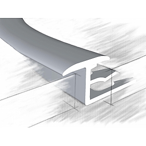 Порог КТМ-2000 314-01М Серебро 2.7 м