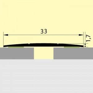Порог Русский профиль 33 мм Дуб темный 1.35 м на клеевой основе. Изображение - 3