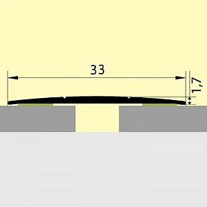 Порог Русский профиль 33 мм Груша белая 1.35 м на клеевой основе. Изображение - 3