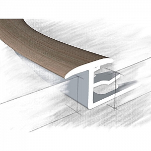 Порог КТМ-2000 314-408М Ясень темный 2.7 м