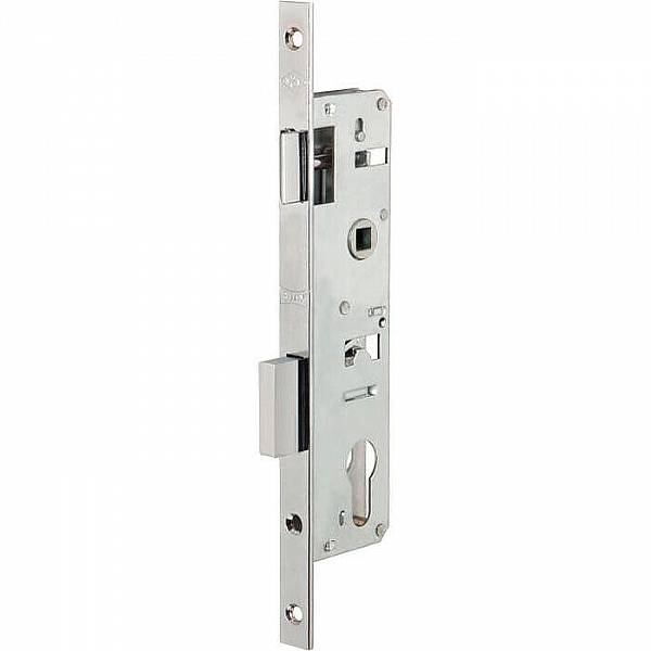 Корпус узкопрофильного замка Kale Kilit с защёлкой 153/P 30 мм хром