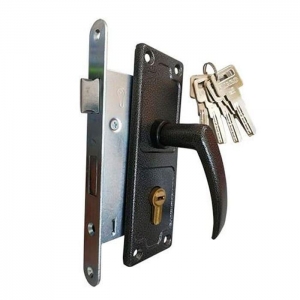 Замок врезной ВолМет ЗВ4-БтБ-1э-33-23/2.2 антик серебро