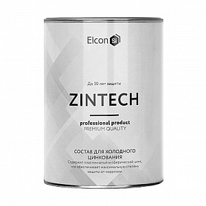 Грунт-эмаль Elcon Zintech цинконаполненная серый 1 кг