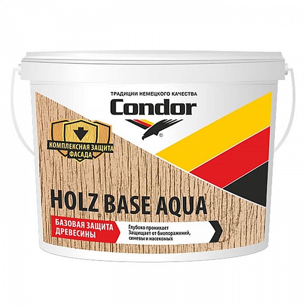 Грунтовка для деревянных поверхностей Condor Holz Base Aqua бесцветная 2.5 кг