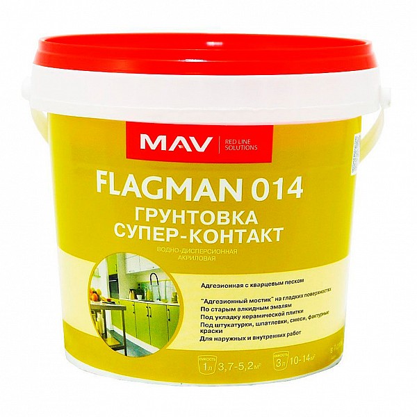 Грунтовка MAV Flagman 014 супер-контакт 1 л