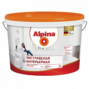 Краска Alpina Экстрабелая интерьерная 5 л белая