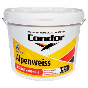 Краска Condor Alpenweiss моющаяся 10 л белая
