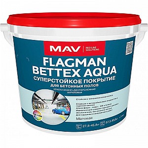 Краска MAV Flagman Bettex Aqua суперстойкое покрытие 3 л красно-коричневая