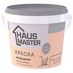 Краска MAV Haus Master интерьерная матовая 1 л белая