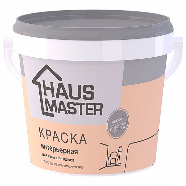 Краска MAV Haus Master интерьерная матовая 5 л белая