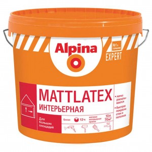 Краска Alpina Expert Mattlatex База 1 10 л белая