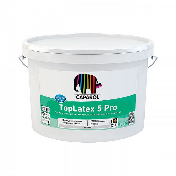Краска Caparol TopLatex 5 Pro Base 1 белая 2.5 л