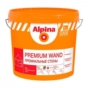 Краска Alpina Expert Premium Wand Base 1 2.5 л 3.65 кг белая
