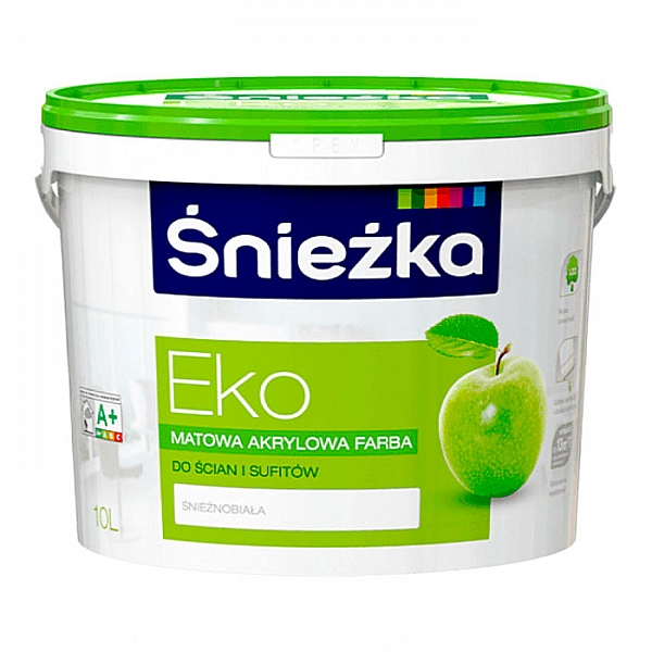 Краска Sniezka Eko гипоаллергенная для стен и потолков 10 л снежно-белая