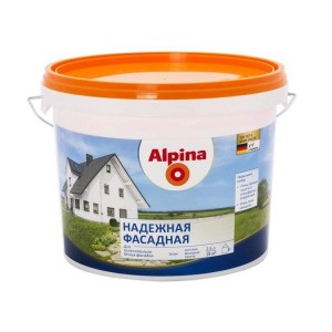 Краска Alpina Надежная фасадная 2.5 л белая