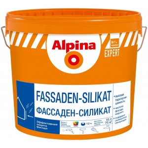 Краска Alpina Expert Fassaden-Silikat База 1 10 л белая