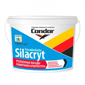 Краска Condor Fassadenfarbe-Silacryt 15 кг белая