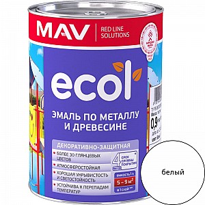 Эмаль Mav Ecol ПФ-115 1 л белая. Изображение - 1