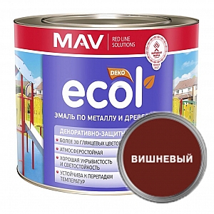 Эмаль Mav Ecol ПФ-115 2.4 л вишневая. Изображение - 1