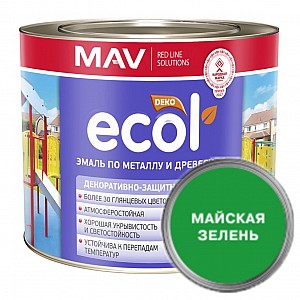 Эмаль Mav Ecol ПФ-115 2.4 л майская зелень. Изображение - 1