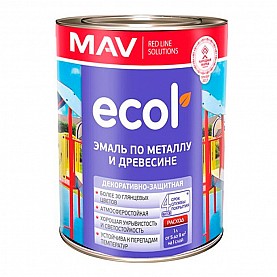 Эмаль Mav Ecol ПФ-115 1 л ореховая