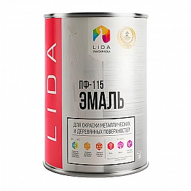 Эмаль Lida ПФ-115 1 кг серая
