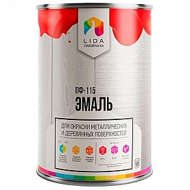 Эмаль Lida ПФ-115 1 кг желтая