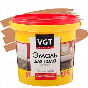 Эмаль VGT ВД-АК-1179 Профи для пола 1 кг светлый орех