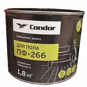 Эмаль Condor ПФ-266 для пола 1.8 кг желто-коричневая