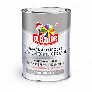 Эмаль Olecolor для бетонных полов 3.5 кг серый