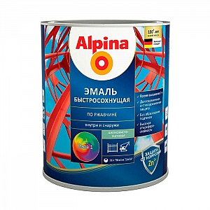 Грунт-эмаль Alpina быстросохнущая по ржавчине База 1 2 кг