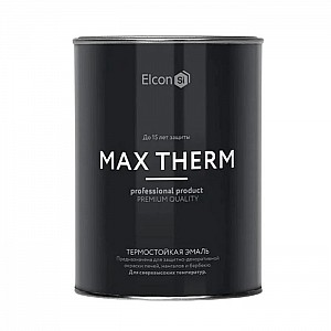 Эмаль Elcon термостойкая до 700°С 0.8 кг графит