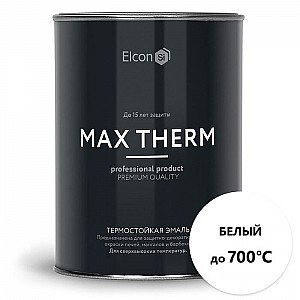 Эмаль Elcon термостойкая до 700°С 0.8 кг белая. Изображение - 1
