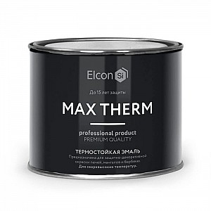 Эмаль Elcon термостойкая до 1200°C 0.4 кг черная