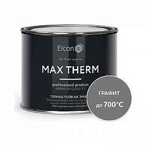 Эмаль Elcon термостойкая до 700°С 0.4 кг графит. Изображение - 1