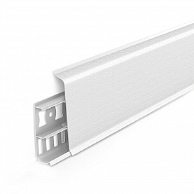 Плинтус напольный Ideal Deconika 001 Белый матовый 2200*85*22 мм