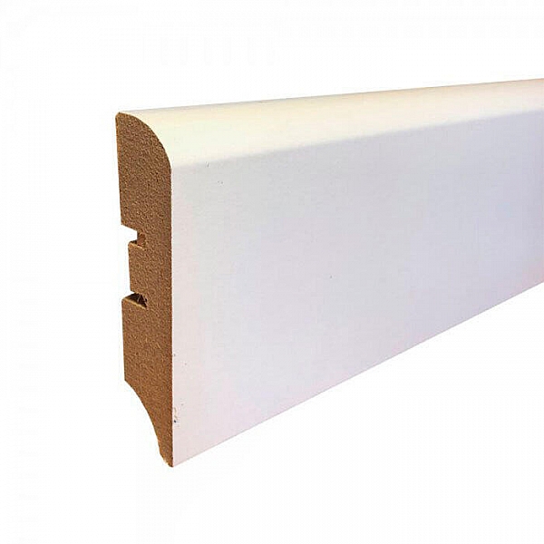 Плинтус напольный Smartprofile Paint 68М белый под покраску 2400*68 мм