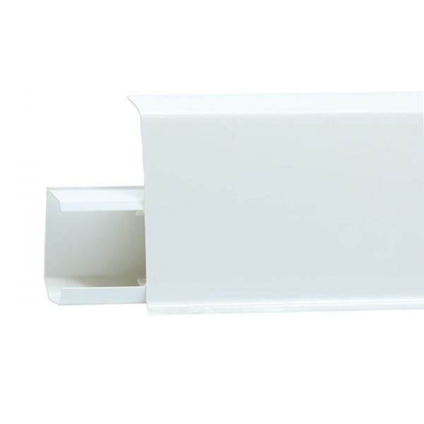 Плинтус напольный Winart Tera 700 Белый матовый со съемной панелью 2200*72 мм