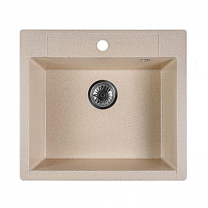 Мойка из кварцевого песка Marblan Cubi гранит с сифоном 550*500 мм