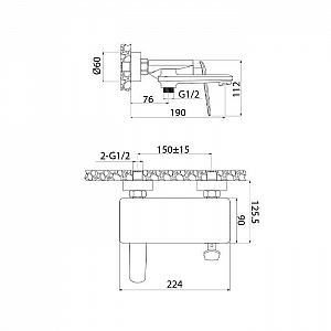 Смеситель Iddis Dash DASSB00i02WA поворотный излив 150 мм. Изображение - 2