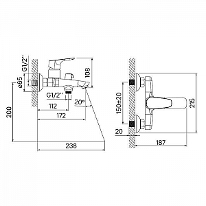Смеситель Iddis Zodiac ZODSB02i02 с лейком шлангом и керамическим дивертором. Изображение - 2