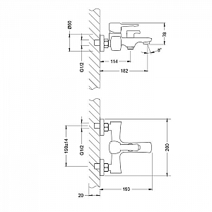 Смеситель Lemark Эвитта LM0514C с коротким изливом хром. Изображение - 2