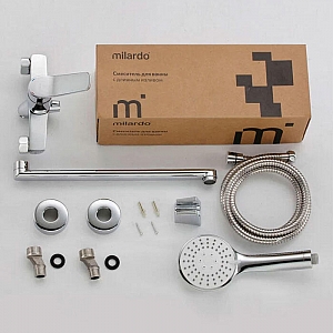 Смеситель Milardo Enjoy ENJSB00M10 с длинным изливом глянцевый хром. Изображение - 5