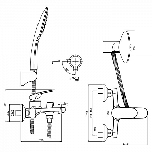 Смеситель Rossinka RS45-30 одноручный с монолитным изливом хром. Изображение - 2