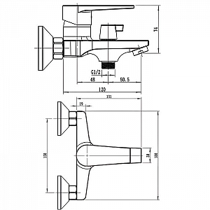 Смеситель Esko Budapest BT54 без аксессуаров. Изображение - 1
