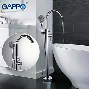 Смеситель Gappo G3098 для ванной напольный хром. Изображение - 2
