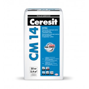 Клей для плитки Ceresit CM14 Extra с Fibre Force цементный 25 кг