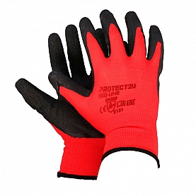 Перчатки Protect2U Red Line размер 9 с ярлыкодержателем