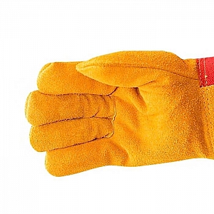 Перчатки спилковые Сибирь с хлопчатобумажными вставками на тыльной стороне размер 10.5. Изображение - 1